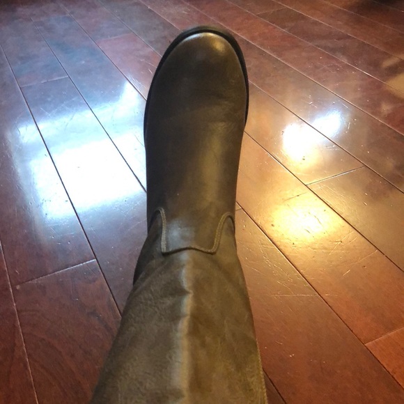 Knee High Distressed Riding Boots - Picture 3 of 5